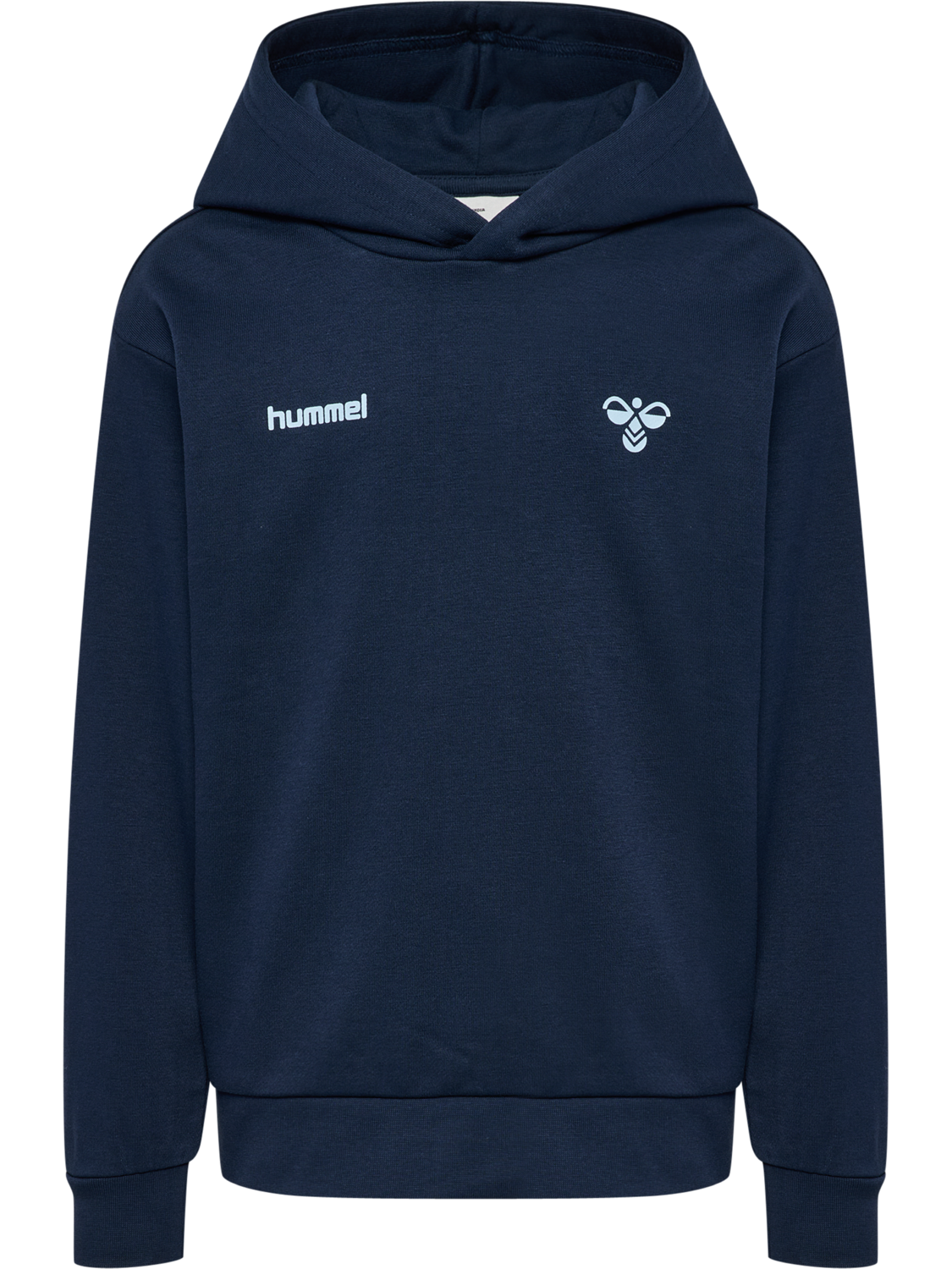 hmlJR GRAPHIC HOODIE, DRESS BLUES, packshot