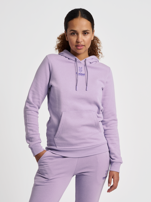 hmlOLIVIA HOODIE, HEIRLOOM LILAC, model