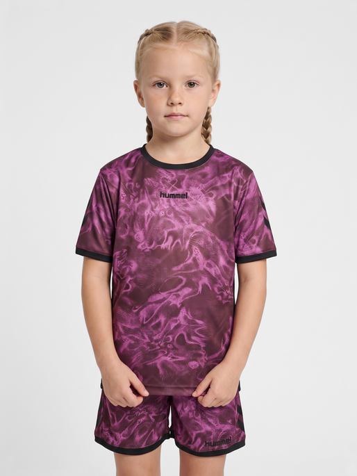 hmlBLAZE CLUB 26 GRAPHIC SET KIDS, LIATRIS/HUCKLEBERRY, model