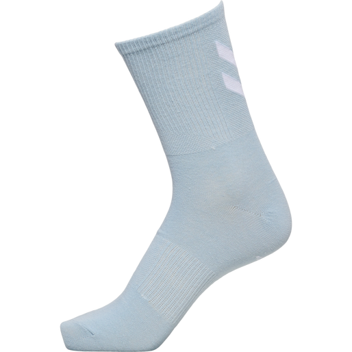 hmlCHEVRON COL 4-PACK SOCKS MIX, MIX GREEN SPRUCE/CELESTIAL BLUE, packshot
