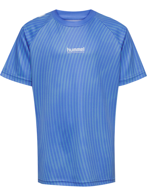 hmlJR GOAL AOP T-SHIRT S/S, LICHEN BLUE hmlJR GOAL AOP T-SHIRT S/S, LICHEN BLUE, packshot