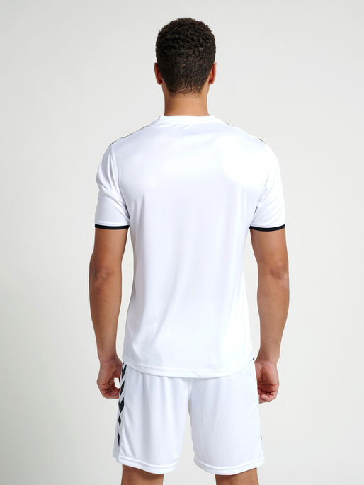 CORE SS POLY JERSEY, WHITE PR, model