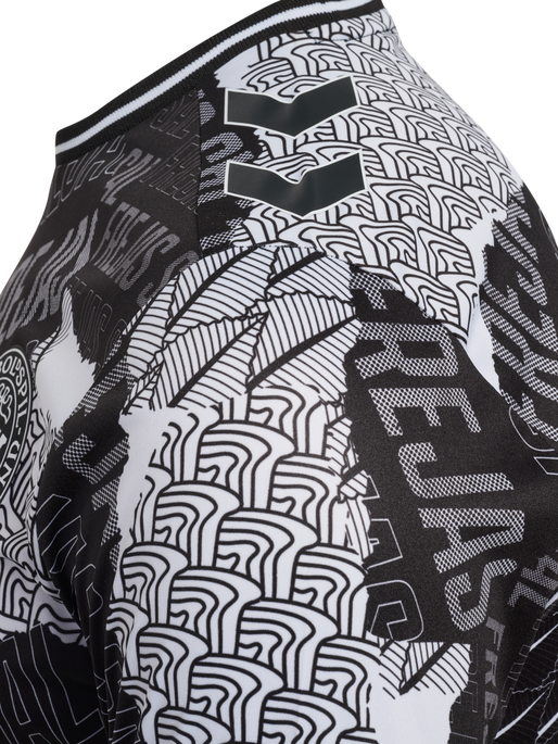 DBU 24 PREGAME JERSEY S/S, BLACK/WHITE DBU 24 PREGAME JERSEY S/S, BLACK/WHITE, packshot