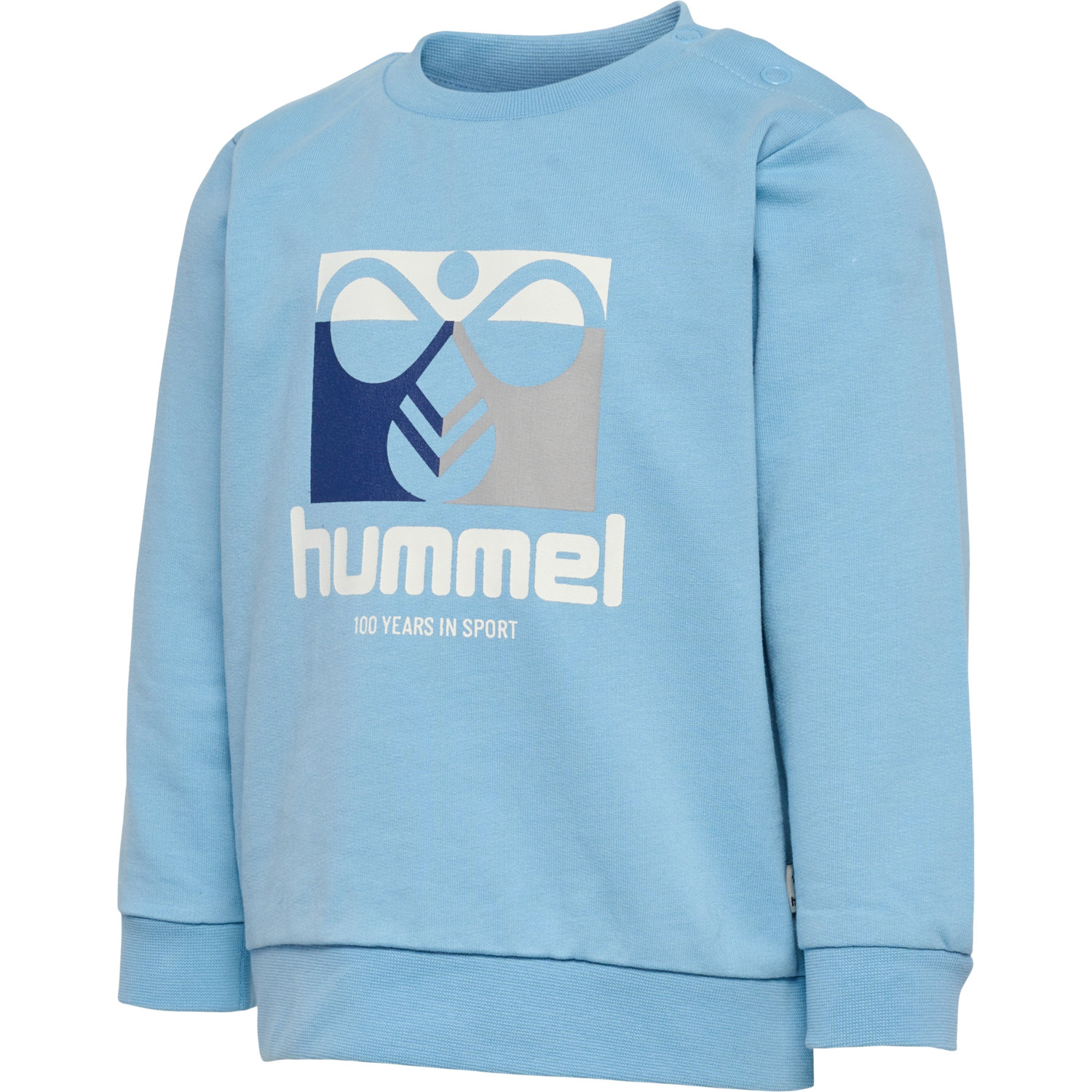 hmlLIME SWEATSHIRT, DUSK BLUE, packshot