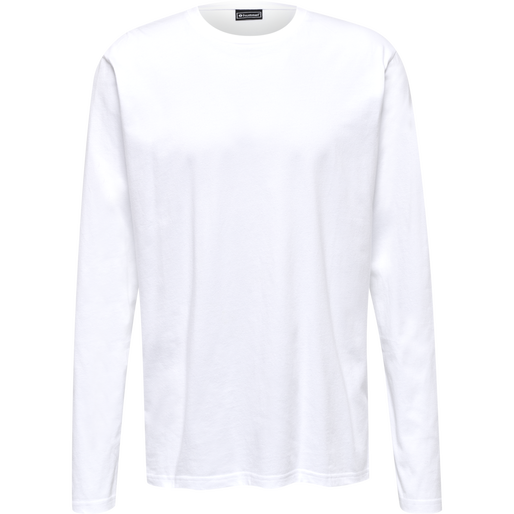 hmlRED HEAVY T-SHIRT L/S, WHITE, packshot