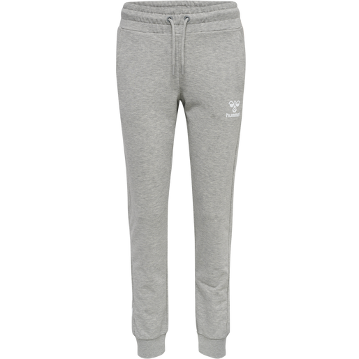 hmlNONI 2.0 REGULAR PANTS, GREY MELANGE, packshot