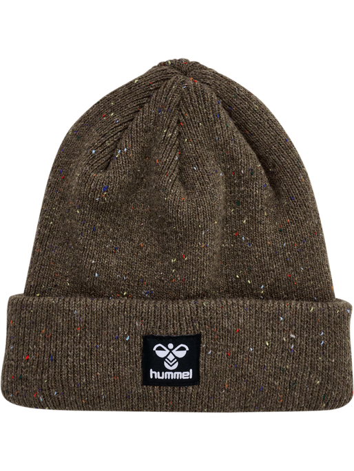 hmlSTONE BEANIE, MAJOR BROWN, packshot