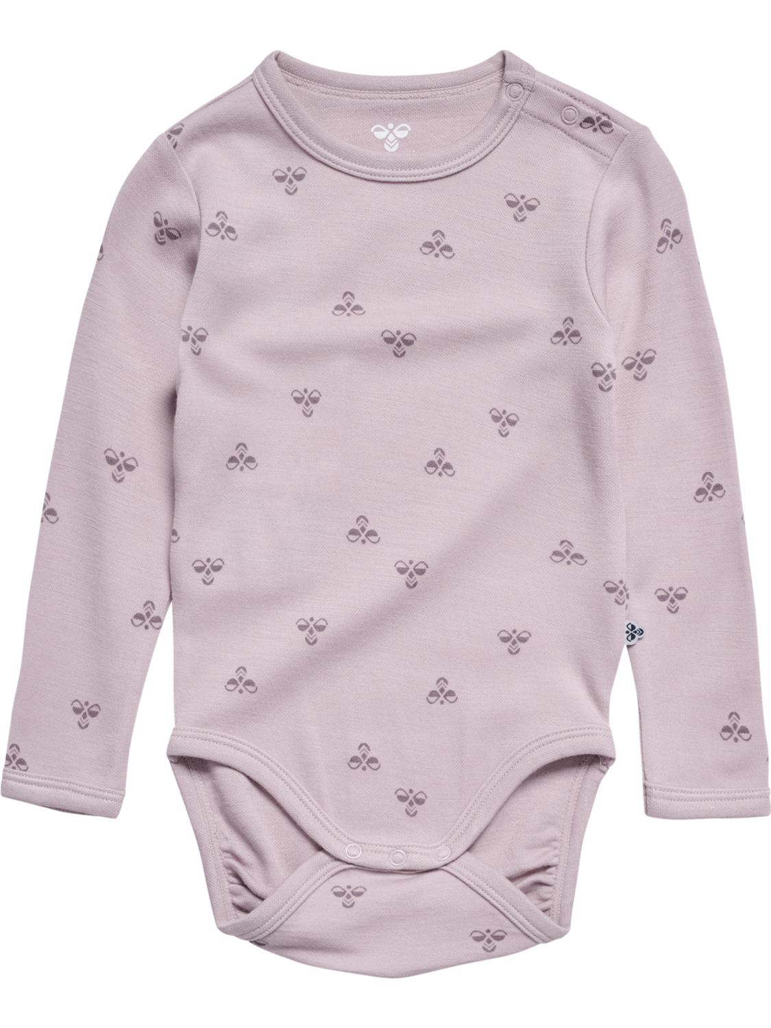 hmlMINI WOOL BODY L/S, CLOUD GRAY, packshot