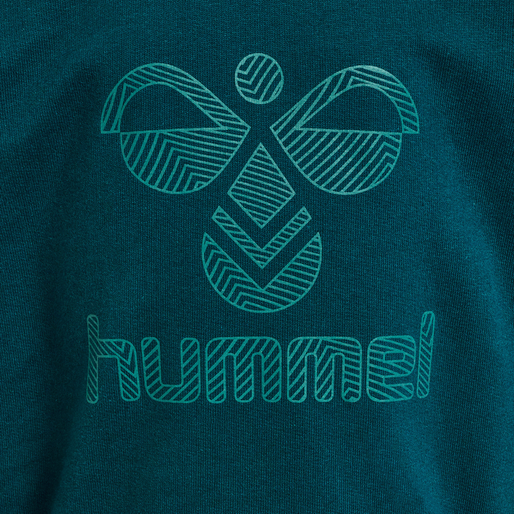 hmlFASTWO LIME SWEATSHIRT, DEEP TEAL, packshot