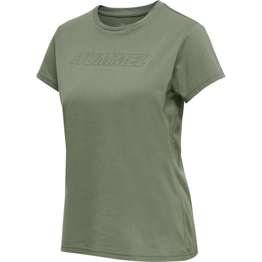 hmlTE CALI COTTON T-SHIRT, LILY PAD, packshot