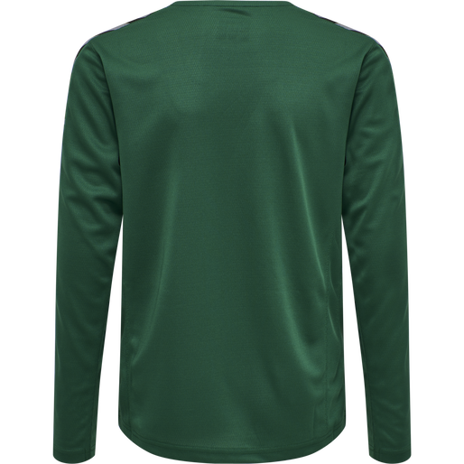 hmlAUTHENTIC KIDS POLY JERSEY L/S, EVERGREEN, packshot