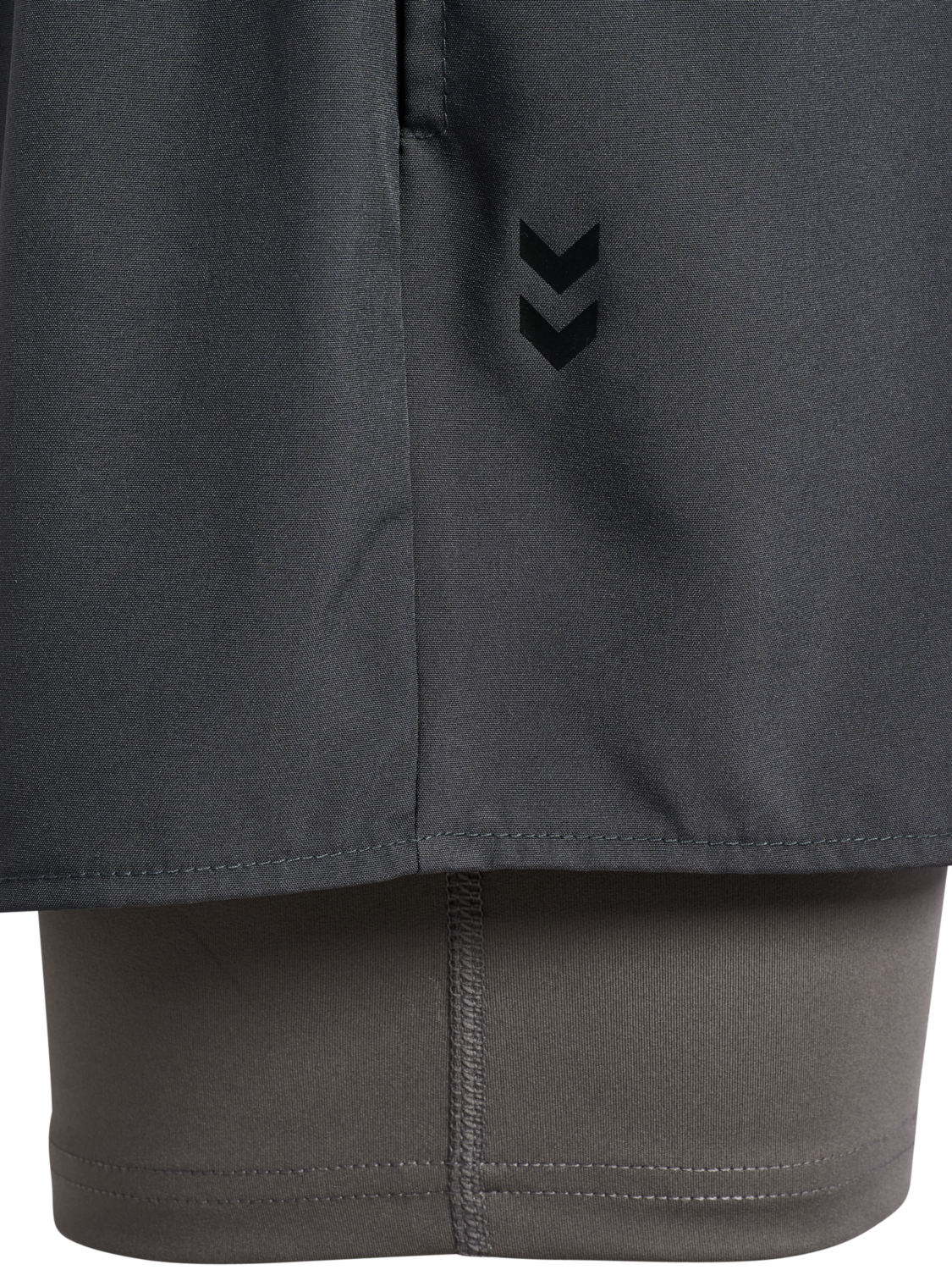 hmlHIIT INTENSITY W 2 IN 1 SHORTS, EBONY, packshot