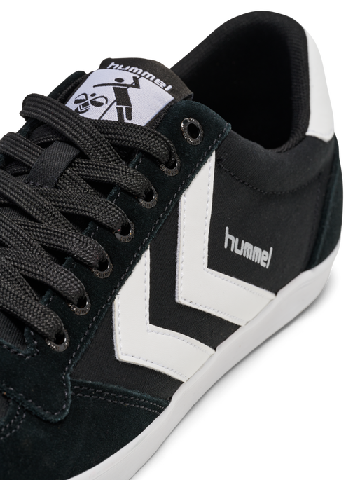 HUMMEL SLIMMER STADIL LOW, BLACK/ WHITE KH, packshot