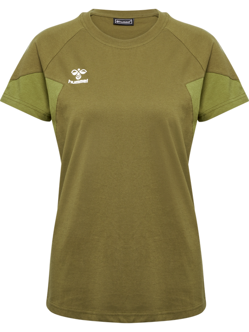 hmlTRAVEL T-SHIRT S/S WOMAN, MILITARY OLIVE, packshot