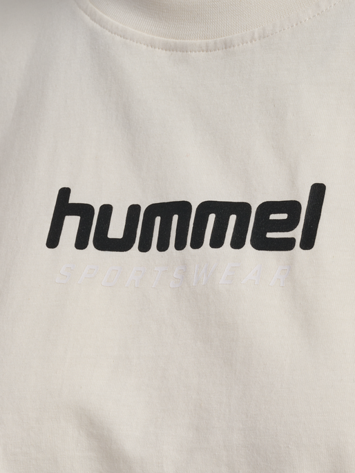 hmlLGC MALU CROPPED T-SHIRT, EGRET, packshot