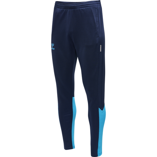 hmlONGRID POLY PANTS, MARINE/ATOMIC BLUE hmlONGRID POLY PANTS, MARINE/ATOMIC BLUE, packshot