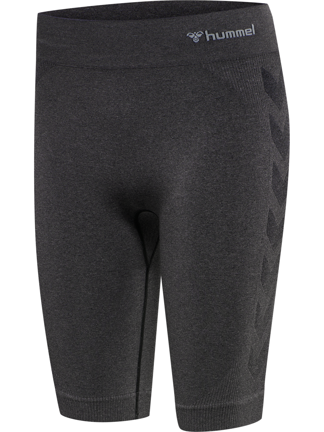 hmlCI SEAMLESS CYCLING SHORTS, BLACK MELANGE, packshot