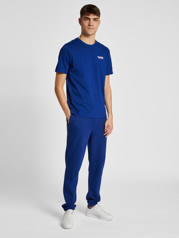 hmlLGC GABE T-SHIRT, ESTATE BLUE, model
