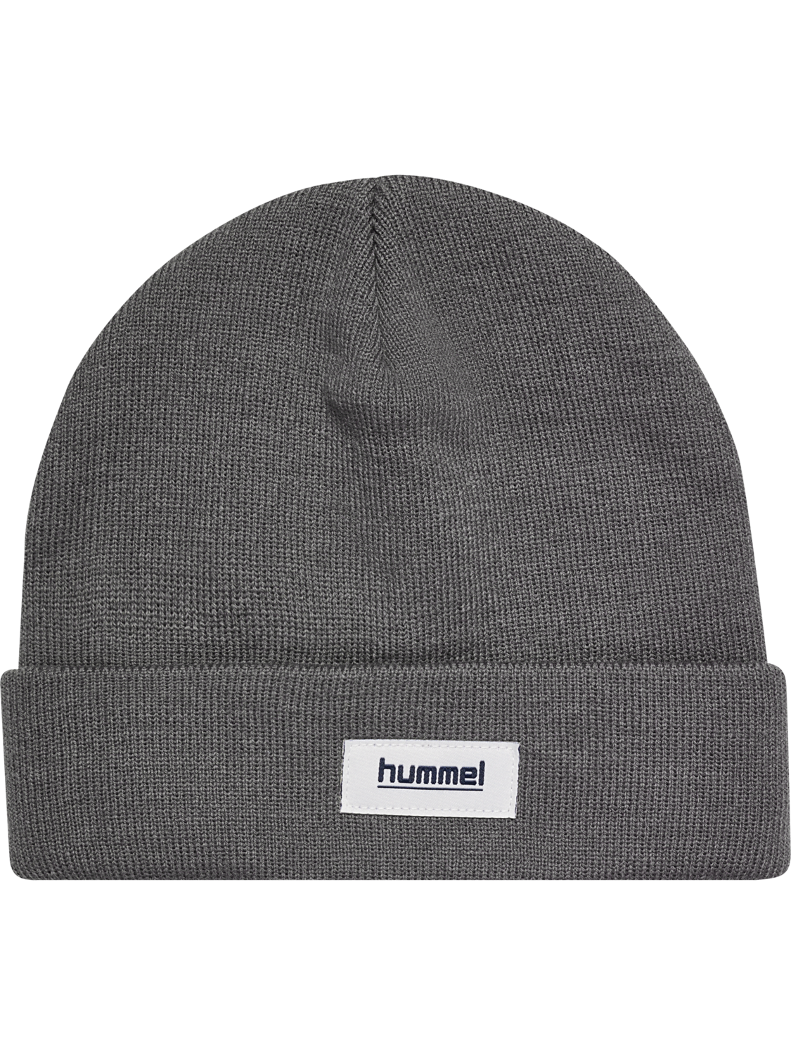 hmlJR KNIT BEANIE, DARK GULL GRAY, packshot