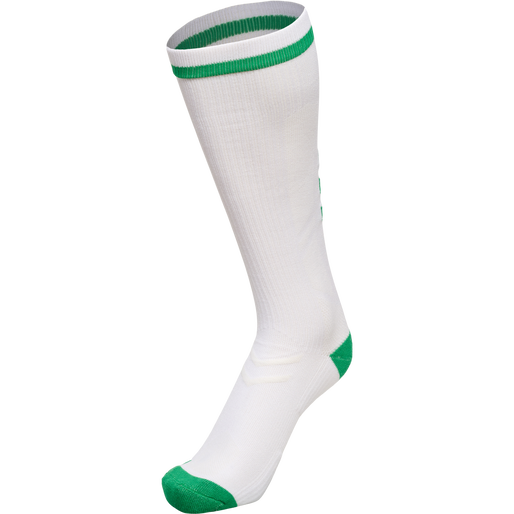 ELITE INDOOR SOCK HIGH, WHITE, packshot