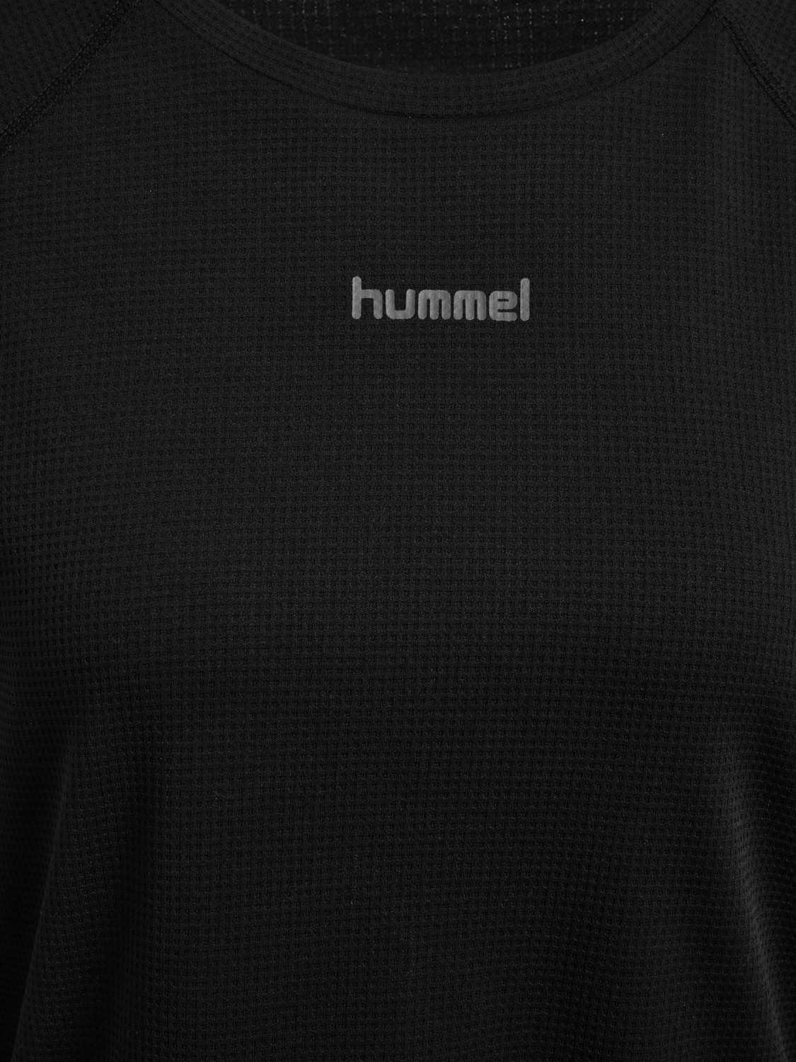 hmlMOMENTUM W T-SHIRT L/S, BLACK, packshot