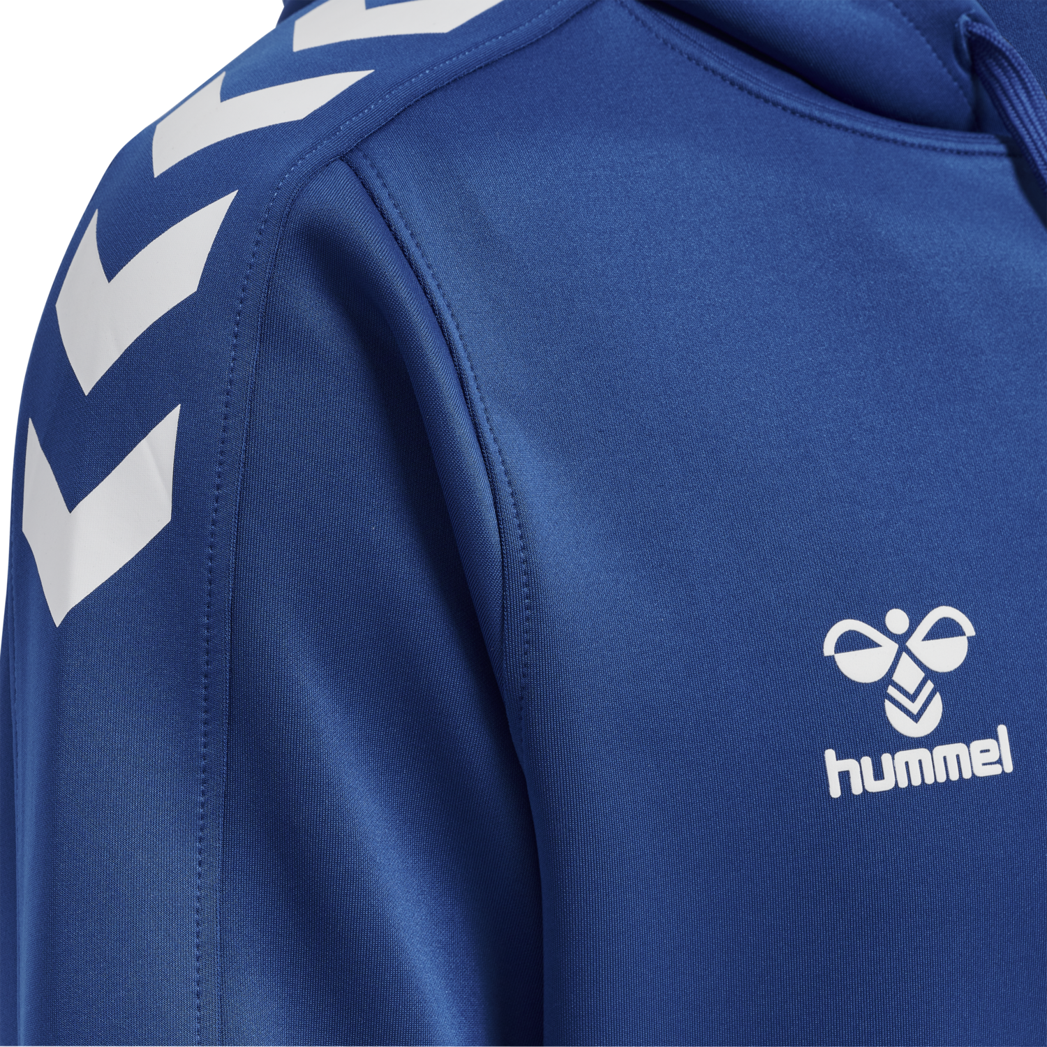 hmlCORE XK POLY SWEAT HOODIE, TRUE BLUE, packshot