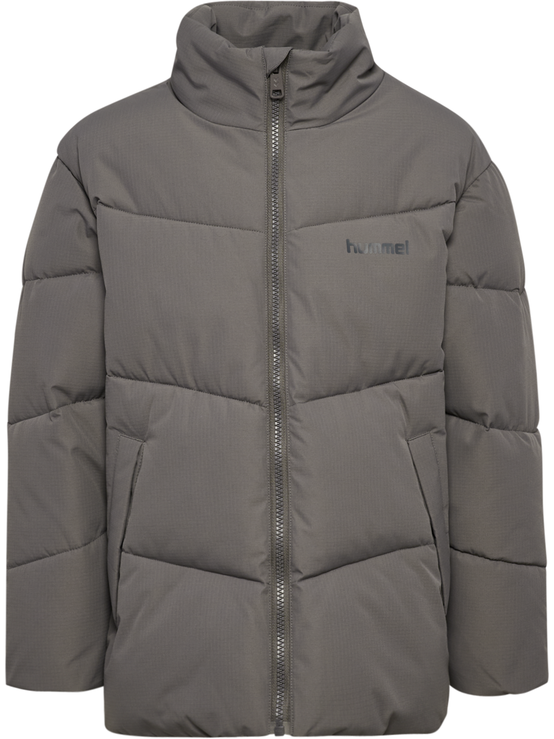 hmlJR PUFFER JACKET, DARK GULL GRAY, packshot