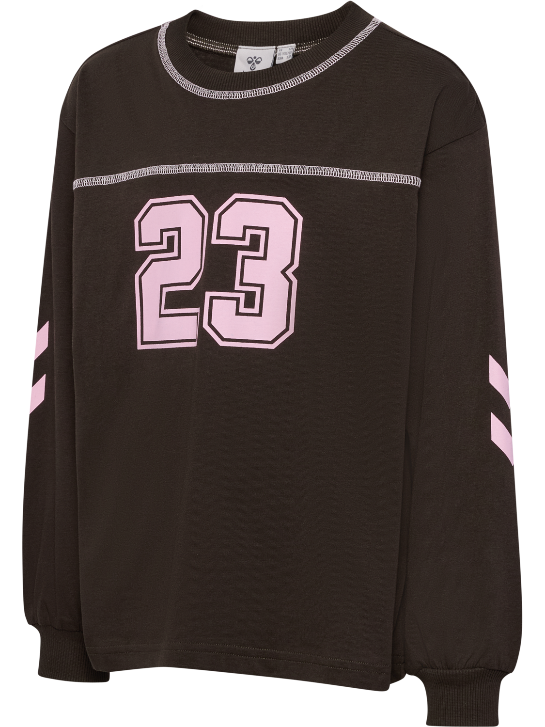 hmlTIMMI BOXY T-SHIRT L/S, TURKISH COFFEE, packshot