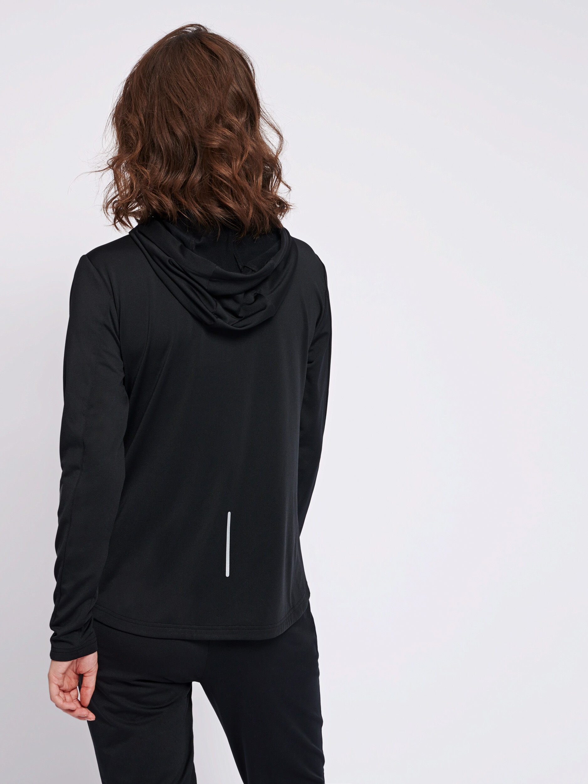 hummel SELBY ZIP HOODIE BLACK hummel