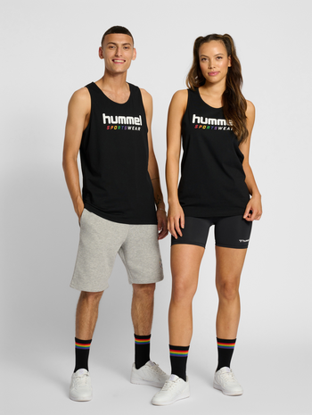 hmlRAINBOW SPORTSWEAR TANKTOP, BLACK, model