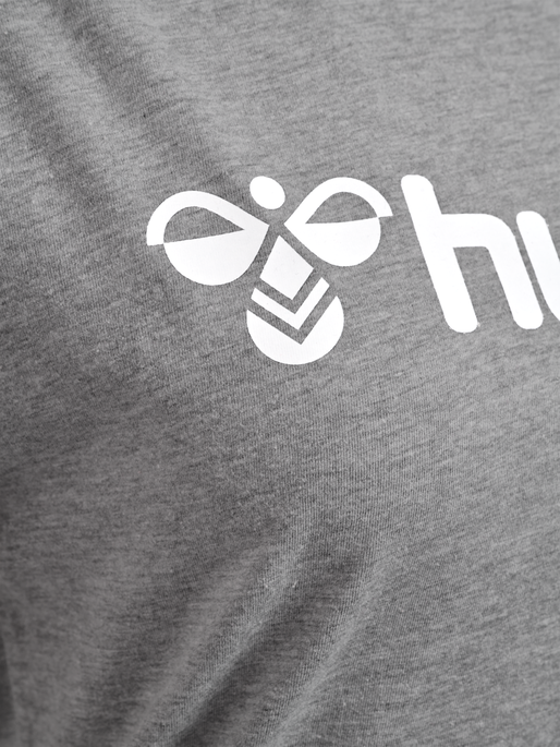hmlGO 2.0 LOGO T-SHIRT S/S WOMAN, GREY MELANGE hmlGO 2.0 LOGO T-SHIRT S/S WOMAN, GREY MELANGE, packshot