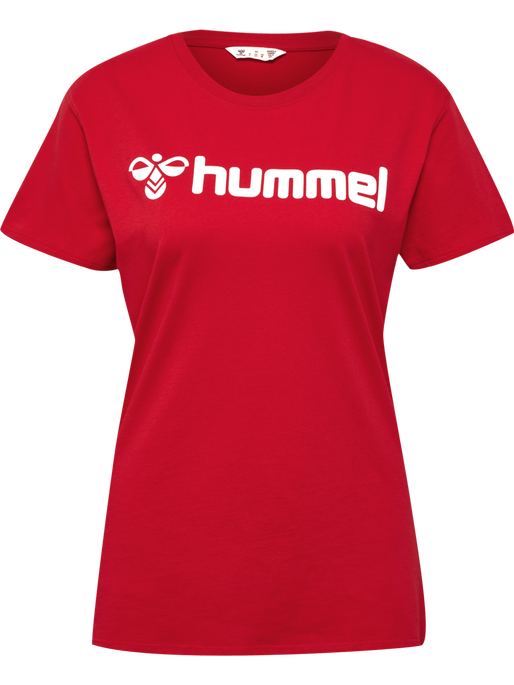 hmlGO 2.0 LOGO T-SHIRT S/S WOMAN, TRUE RED, packshot