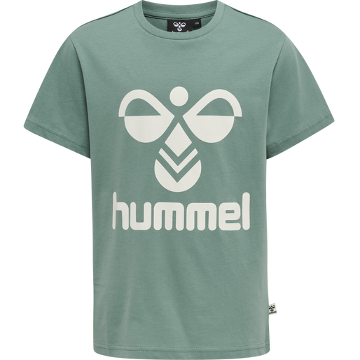 hmlTRES T-SHIRT S/S, MINERAL BLUE, packshot
