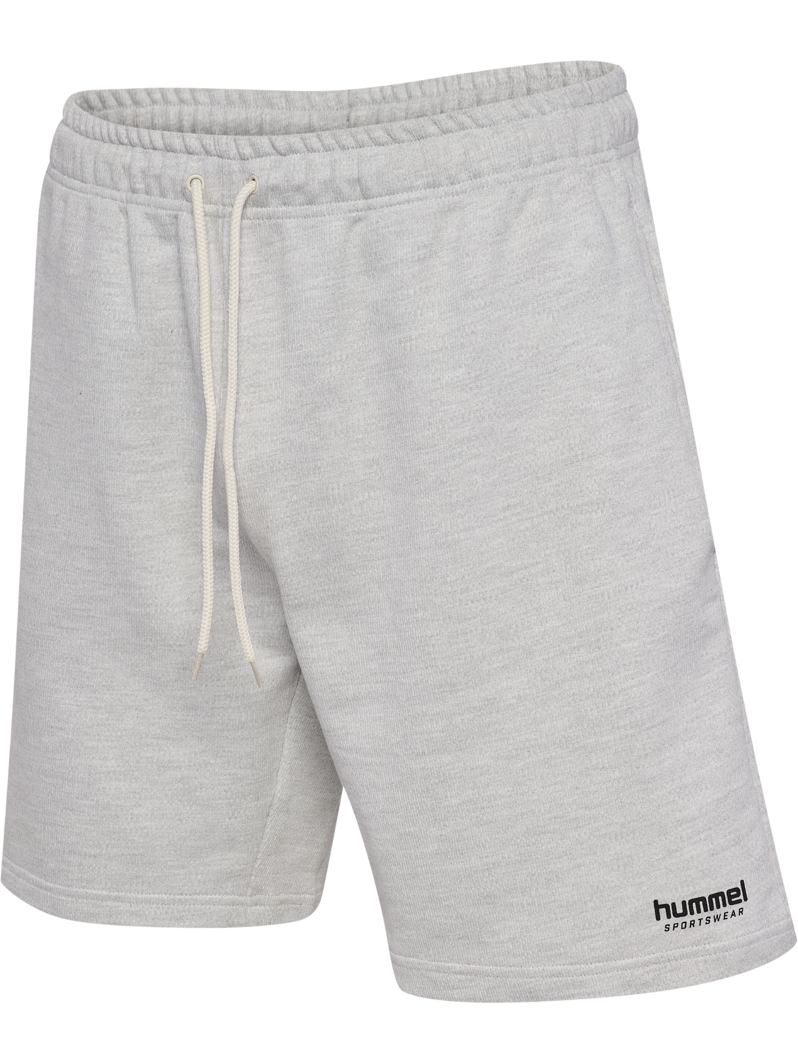 hmlLOOSE SWEAT SHORTS HS, LIGHT GREY MELANGE, packshot