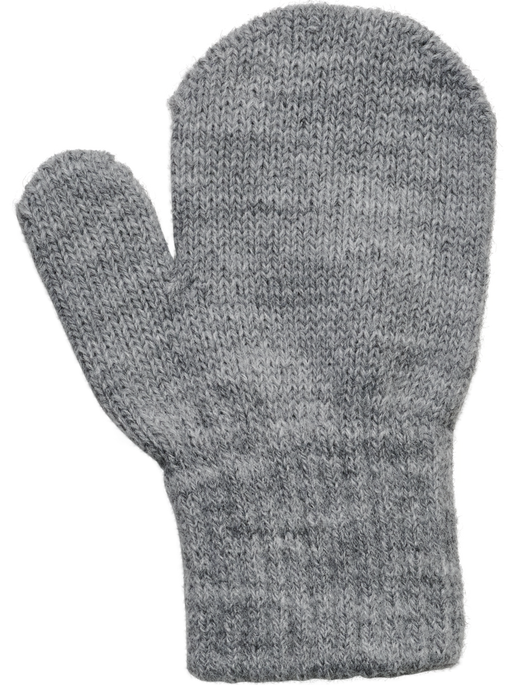 hmlMINI KNIT MITTENS 2-PACK, GREY MELANGE hmlMINI KNIT MITTENS 2-PACK, GREY MELANGE, packshot