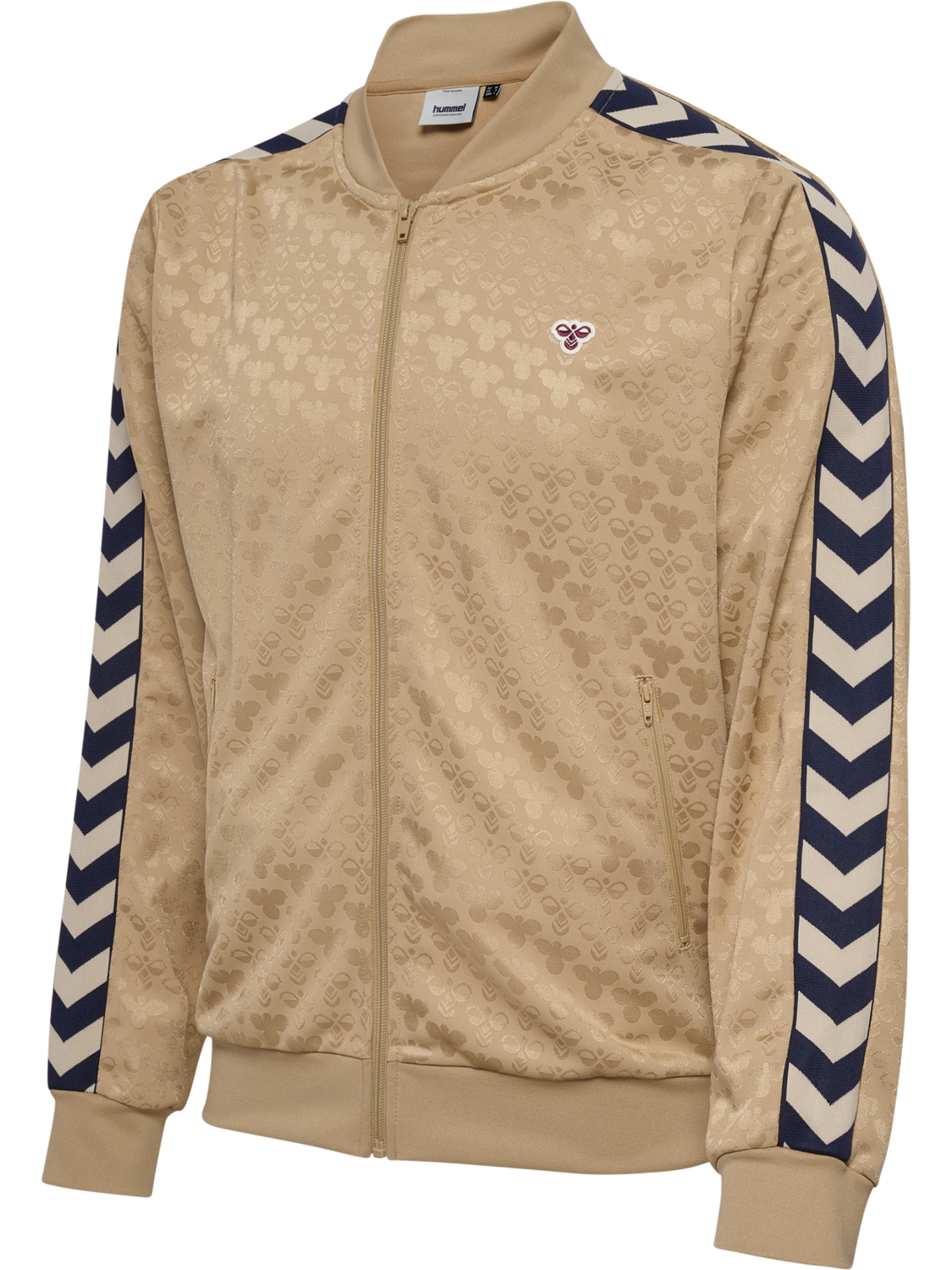 hmlARCHIVE REGULAR POLY JACKET AOP, CORNSTALK, packshot