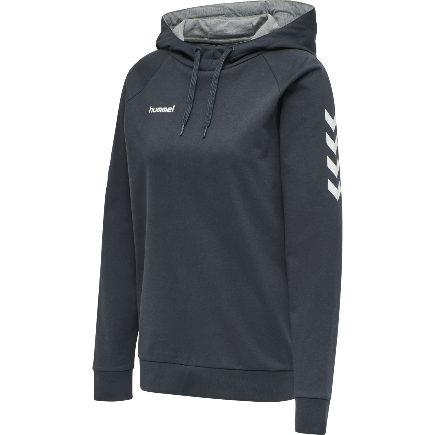 HUMMEL GO COTTON HOODIE WOMAN, INDIA INK, packshot