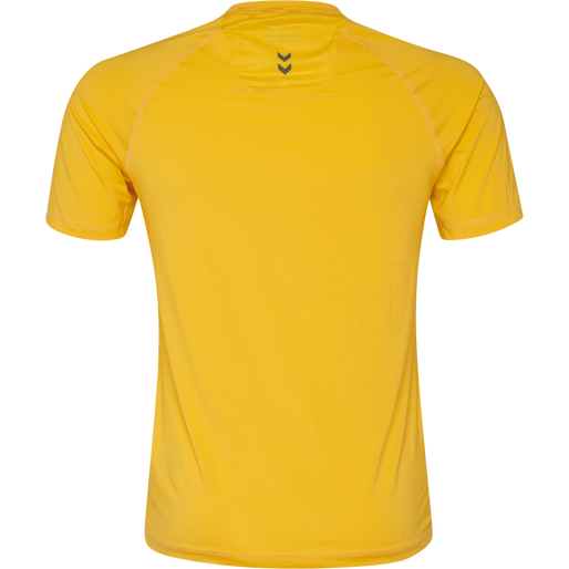 HUMMEL FIRST PERFORMANCE KIDS JERSEY S/S, SPORTS YELLOW, packshot