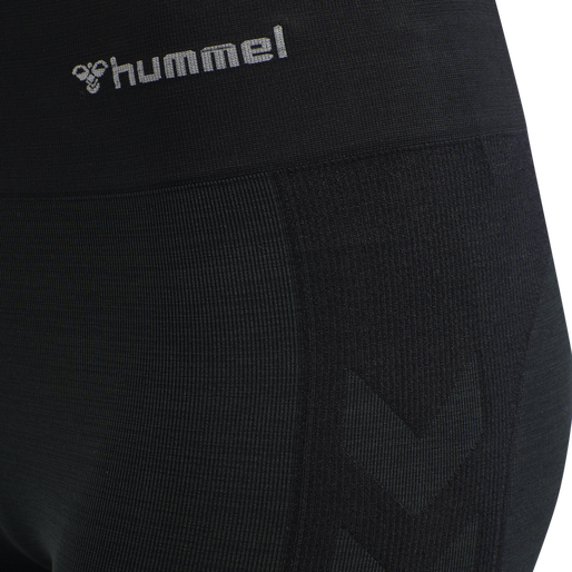 hmlCLEA SEAMLESS CYCLING SHORTS, BLACK MELANGE hmlCLEA SEAMLESS CYCLING SHORTS, BLACK MELANGE, packshot