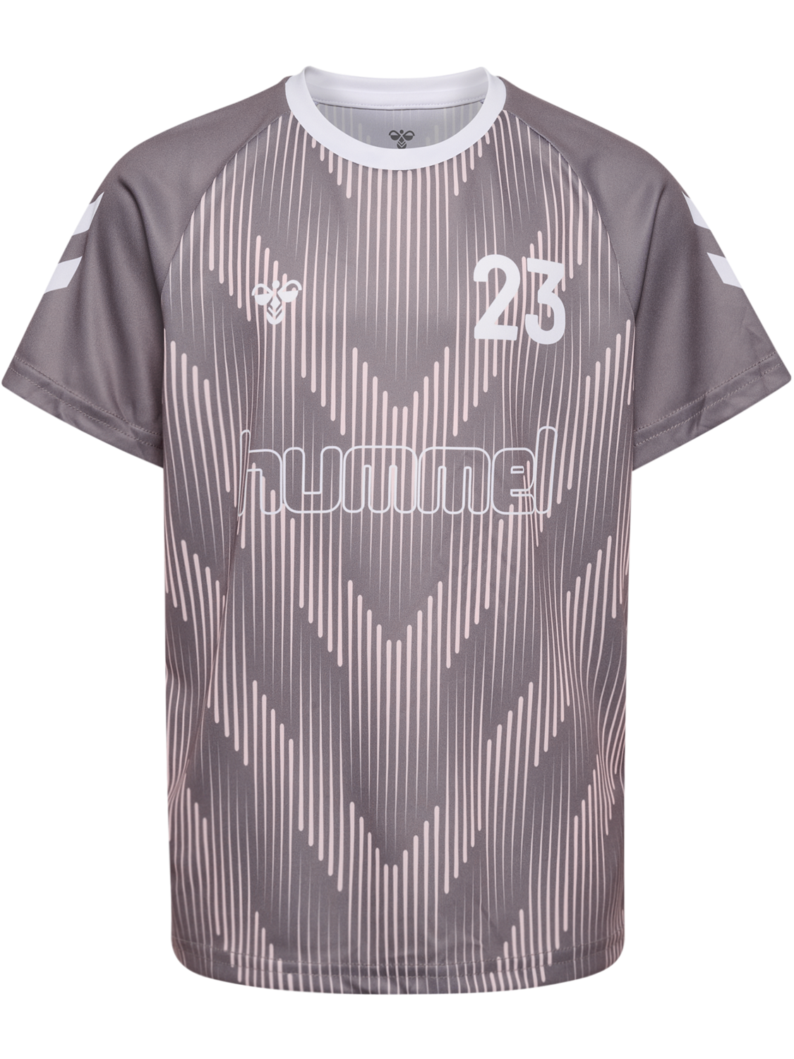 hmlJR REG SOCCER 12 T-SHIRT SS, GRAY RIDGE, packshot