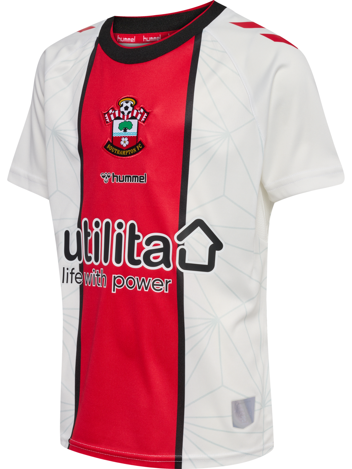 SOU 22/23 HOME JERSEY S/S KIDS, WHITE/RED, packshot