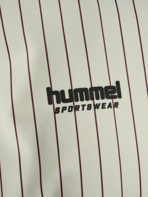 hmlLOOSE JERSEY SS STRIPE TOPSCORER, TOFU hmlLOOSE JERSEY SS STRIPE TOPSCORER, TOFU, packshot