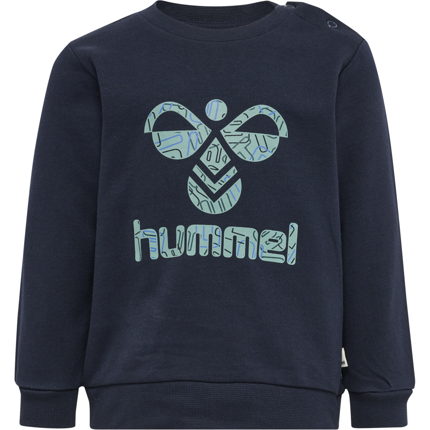 hmlLIME SWEATSHIRT, BLACK IRIS, packshot