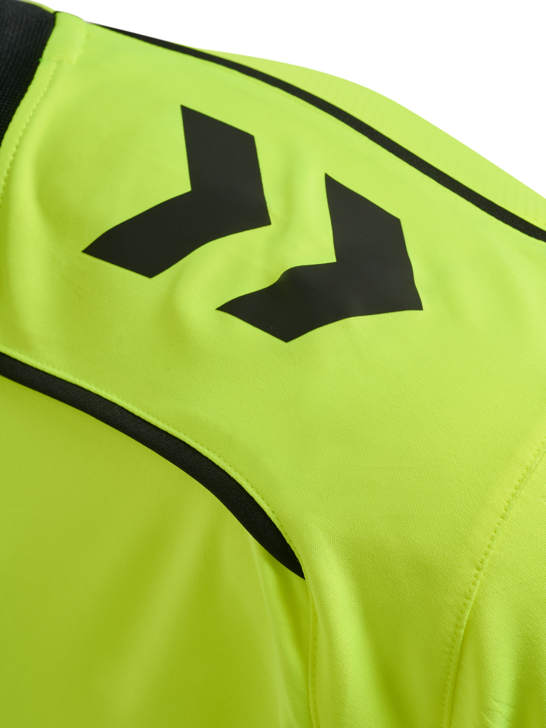 hmlREFEREE JERSEY L/S, NEON YELLOW, packshot