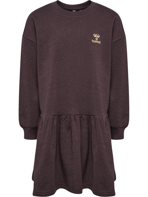 hmlCAROLA DRESS L/S, RAISIN hmlCAROLA DRESS L/S, RAISIN, packshot