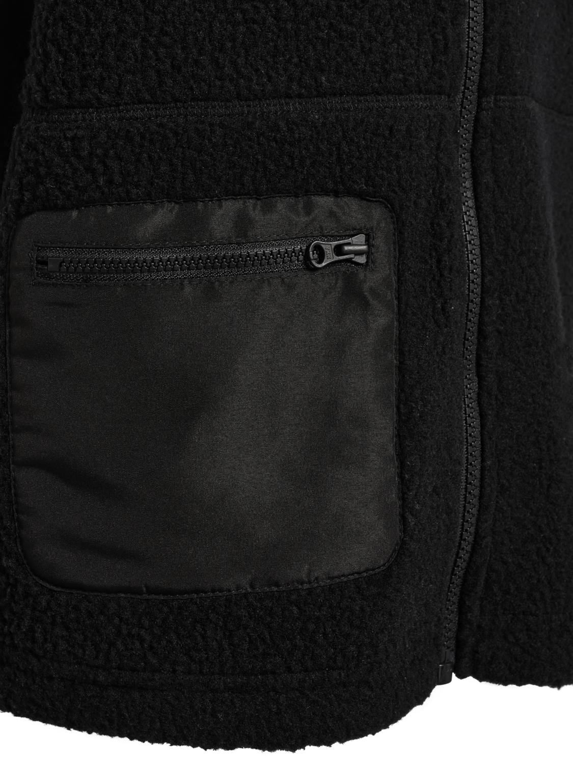 hmlJR MARTINI FLEECE ZIP VEST, BLACK BEAUTY, packshot