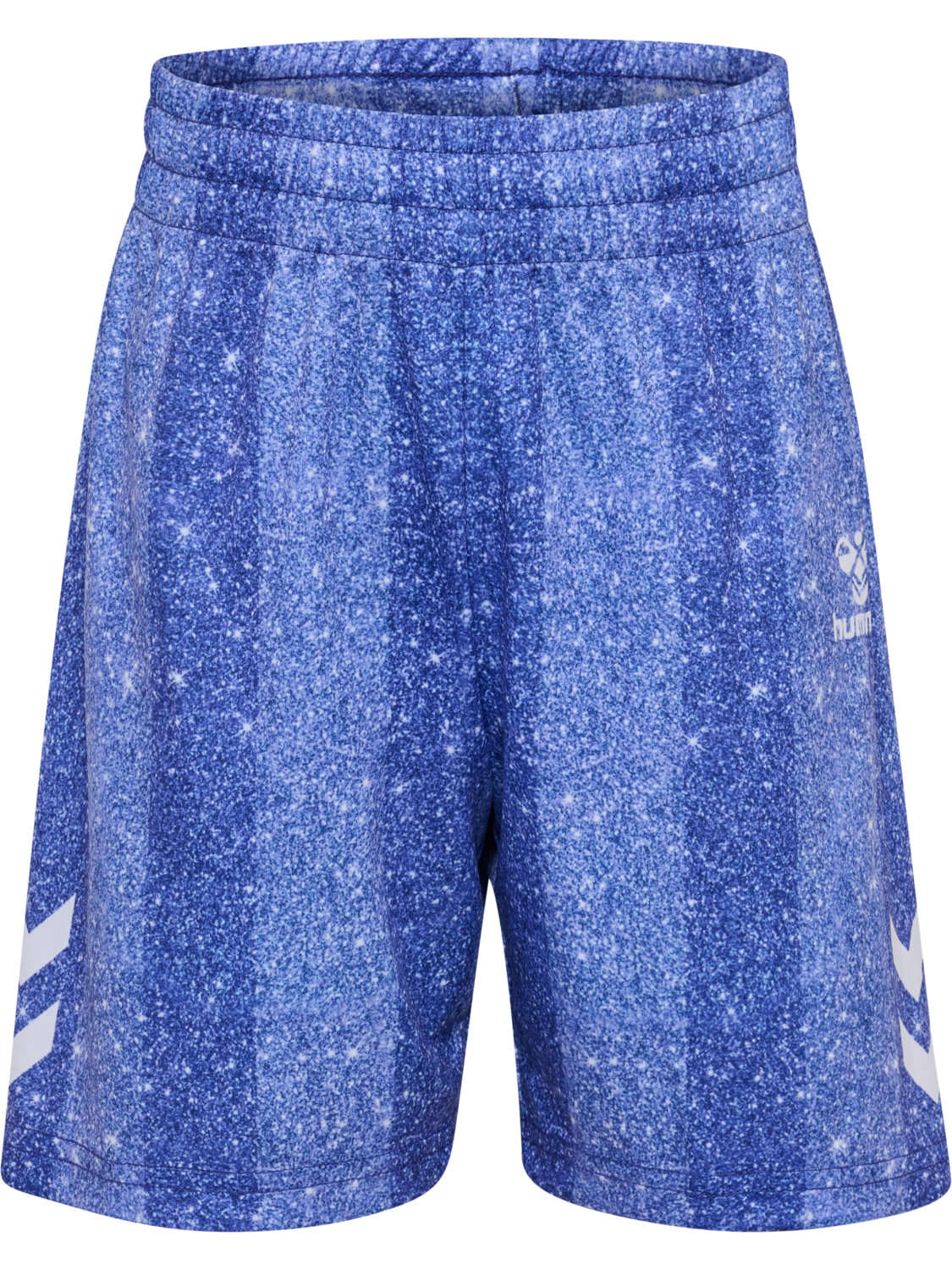 hmlSHIMMER SHORTS, DAZZLING BLUE/BRIGHT WHITE, packshot