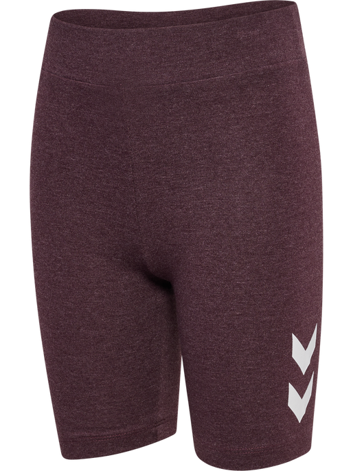 hmlJR LOGO SHORT  TIGHTS, FUDGE MELANGE hmlJR LOGO SHORT  TIGHTS, FUDGE MELANGE, packshot