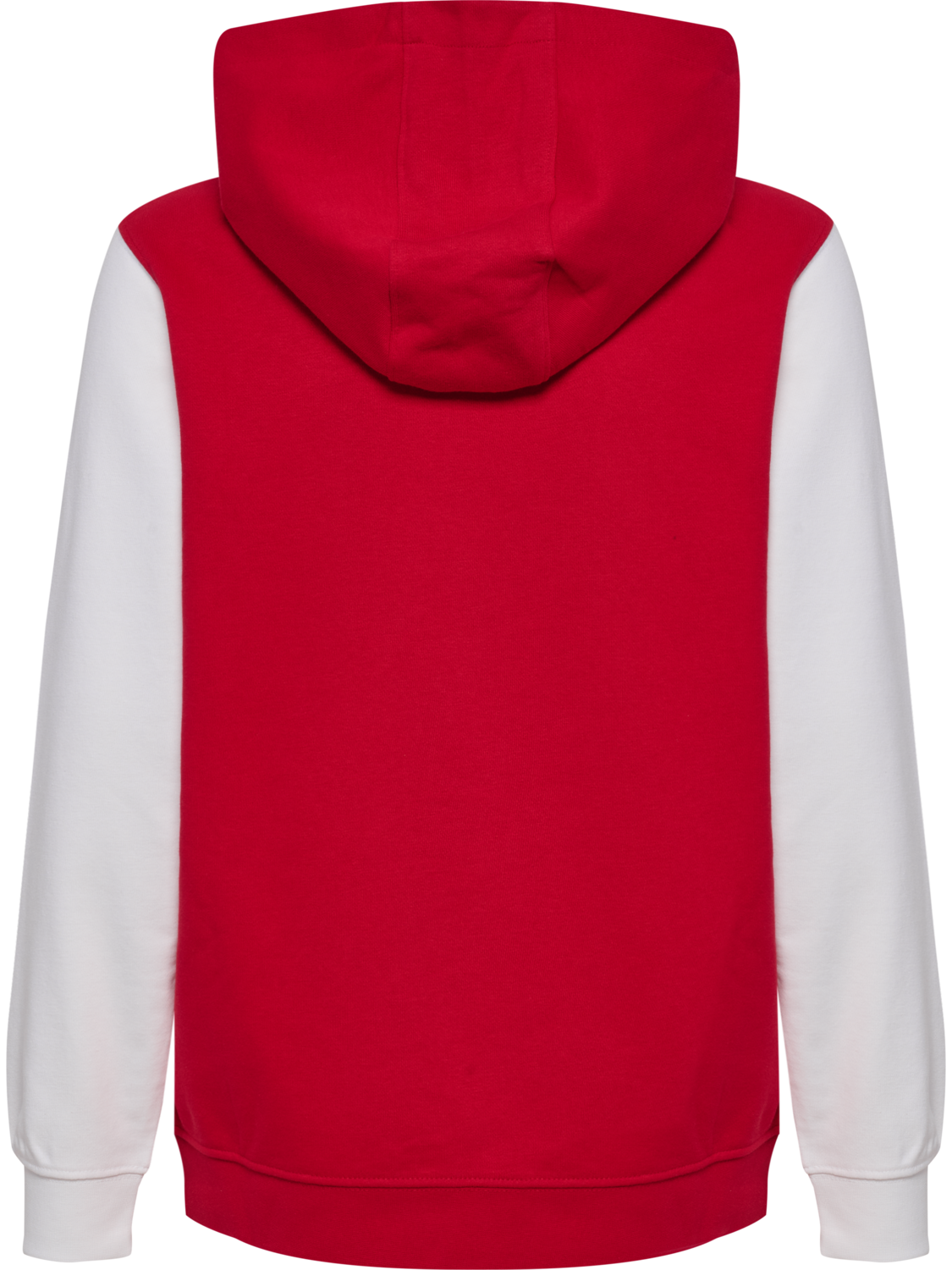 DBU 26 FAN RED-WHITE ZIP HOOD KIDS, TANGO RED/WHITE, packshot