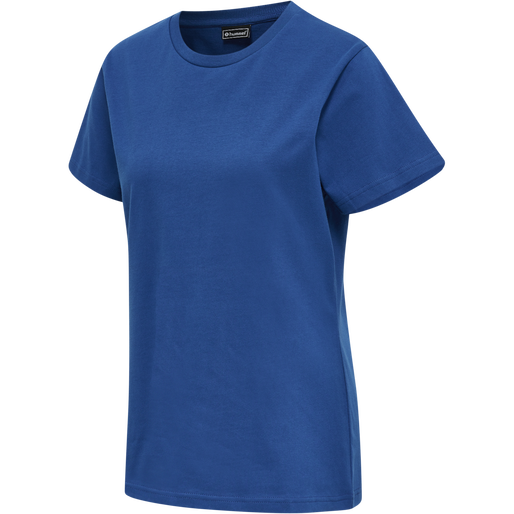 hmlRED HEAVY T-SHIRT S/S WOMAN, TRUE BLUE, packshot